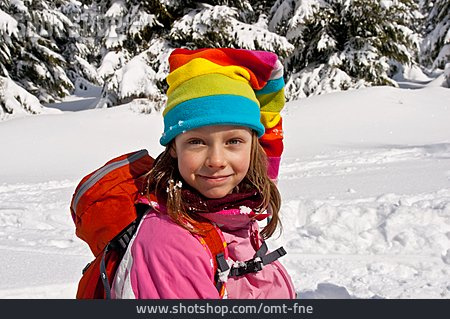 
                Kind, Mädchen, Skiurlaub                   