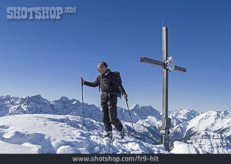 
                Gipfelkreuz, Bergsteiger, Bergwanderer, Schafreuter                   