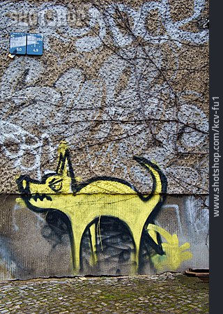 
                Hund, Streetart                   