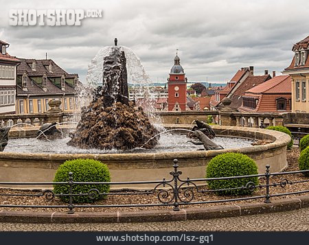 
                Springbrunnen, Marktplatz, Gotha                   