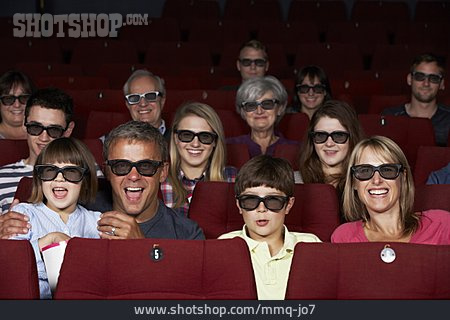 
                Kino, Zuschauer, Kinobesuch, 3d-brille                   