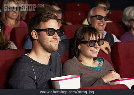 
                Kino, Zuschauer, 3d-brille                   