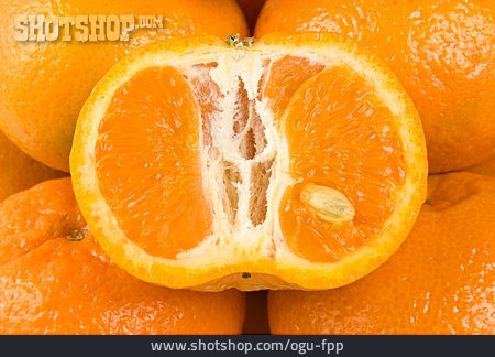 
                Mandarine, Hälfte                   