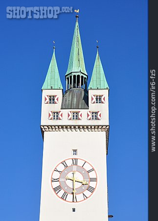 
                Turmuhr, Stadtturm, Straubing                   