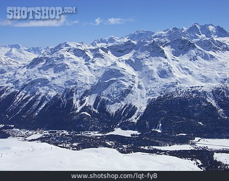 
                Gebirge, Skigebiet, St. Moritz                   