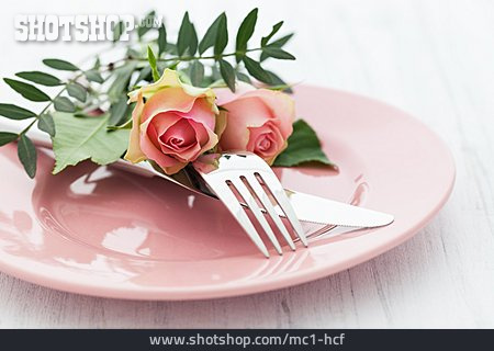 
                Romantisch, Tischgedeck                   