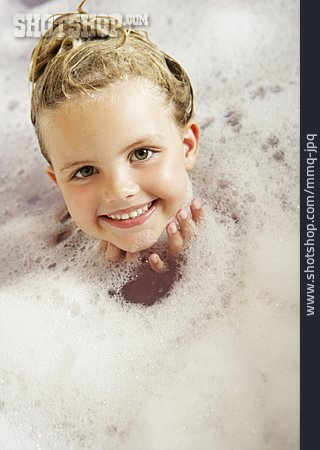 
                Girl, Foam, Bubble Bath, Foam                   