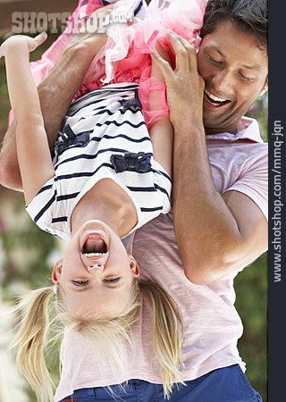 
                Father, Daughter, Omitted, Lifting, Joking Around                   