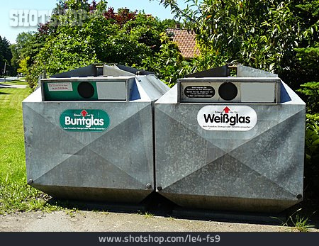
                Recycling, Altglascontainer                   