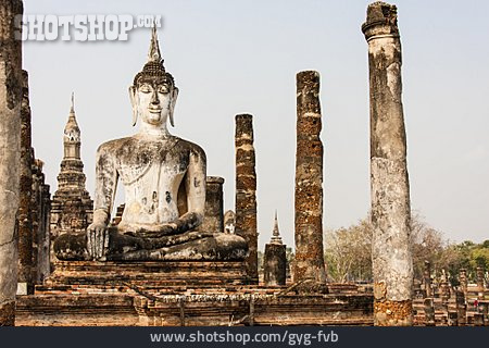 
                Tempel, Statue, Thailand, Buddha, Wat Mahathat                   