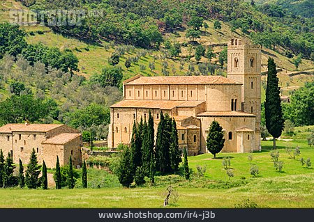 
                Abtei, Kloster, Toskana, Sant Antimo                   