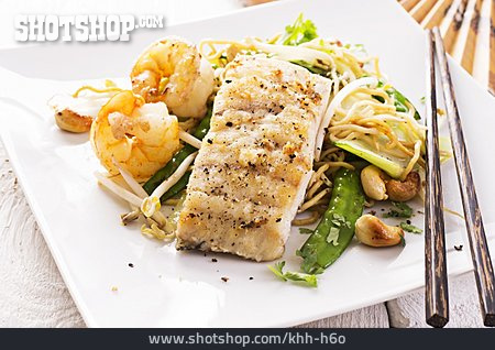 
                Asiatische Küche, Fischfilet, Papageifisch                   