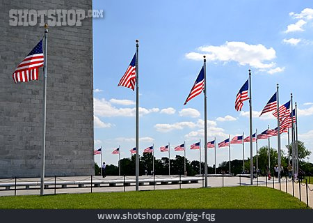 
                Usa, Flagge, Washington Monument                   