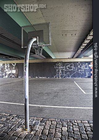 
                Basketballkorb, Basketballplatz                   