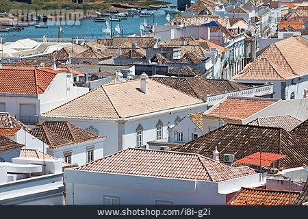 
                Wohnhaus, Portugal, Hausdächer, Tavira                   