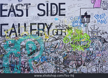 
                Berlin, Berliner Mauer, Graffiti, East Side Gallery                   