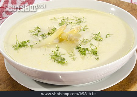 
                Suppe, Spargelcremesuppe                   