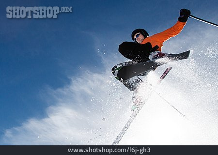 
                Sprung, Skifahrer, Skispringen                   