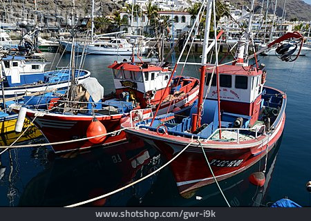 
                Boot, Hafen, Fischerboot, Puerto De Mogan                   