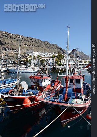 
                Boot, Hafen, Fischerboot, Puerto De Mogan                   