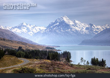 
                Landschaft, Neuseeland, Lake Pukaki, Mount Cook                   