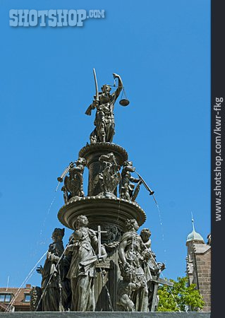 
                Nuremberg, Fountain Of Virtues                   
