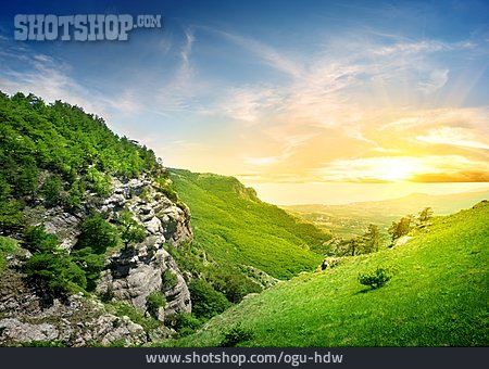 
                Landschaft, Krim, Demerdzhi, Ghost Valley                   