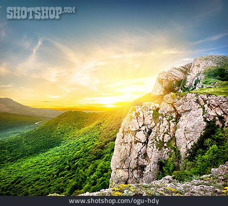 
                Landschaft, Gebirge, Krim                   