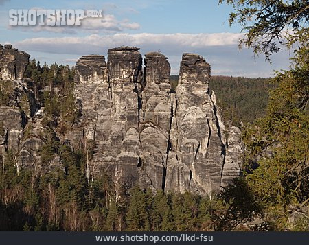 
                Felsformation, Elbsandsteingebirge, Gansfelsen                   