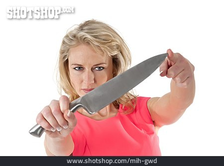 
                Woman, Danger & Risk, Table Knife                   