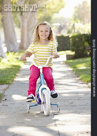 
                Kind, Mädchen, Radfahren                   
