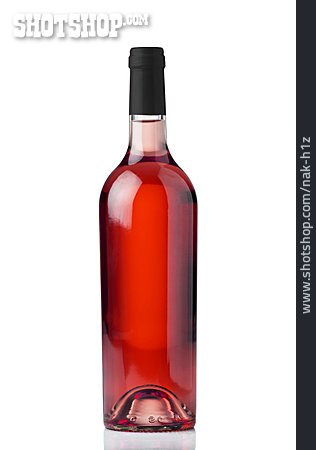 
                Wein, Weinflasche, Rosewein                   