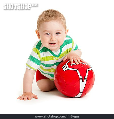 
                Kleinkind, Junge, Fußball                   