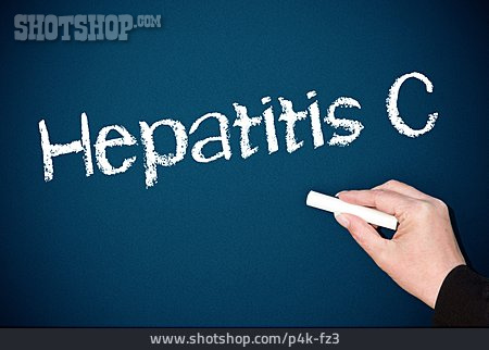 
                Krankheit, Kreidetafel, Hepatitis                   