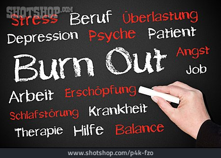 
                Erschöpfung, Krankheit, Stress & Belastung, Burnout                   