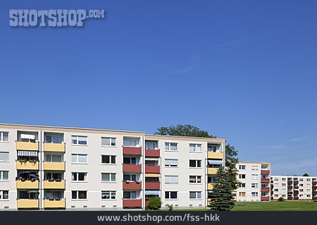 
                Wohnhaus, Wohnsiedlung, Sozialer Wohnungsbau, Mietshaus                   