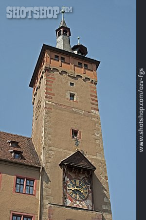 
                Rathausturm, Glockenturm, Würzburg                   