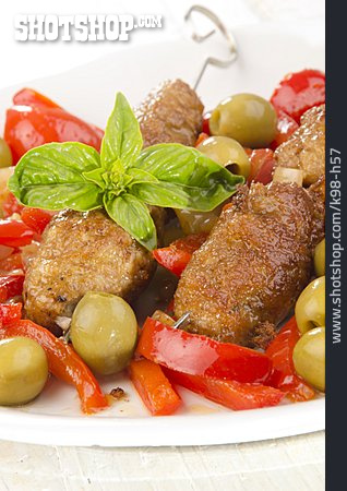 
                Mediterrane Küche, Fleischröllchen                   