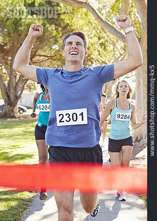 
                Sieger, Wettrennen, Marathon, Laufsport                   