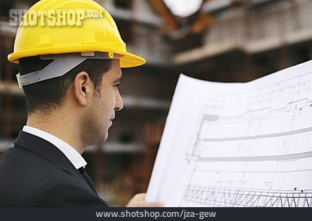 
                Arbeit & Beruf, Bauplan, Architekt, Bauleiter                   