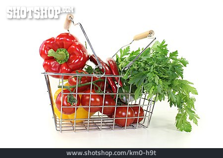 
                Gemüse, Einkaufskorb                   