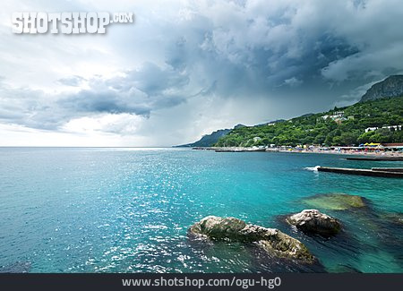
                Küste, Schwarzes Meer, Krim                   