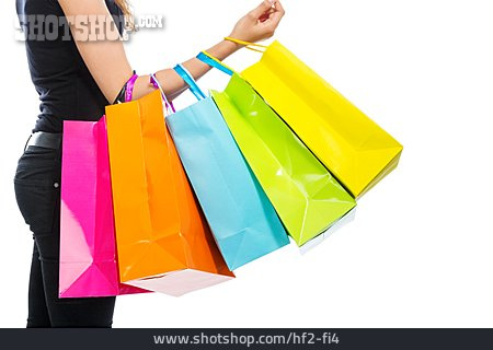 
                Einkauf & Shopping, Konsum, Einkaufstüte, Kaufrausch                   