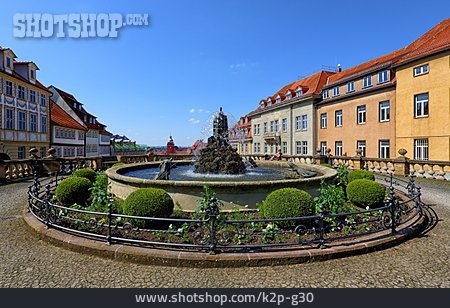 
                Brunnen, Springbrunnen, Gotha                   