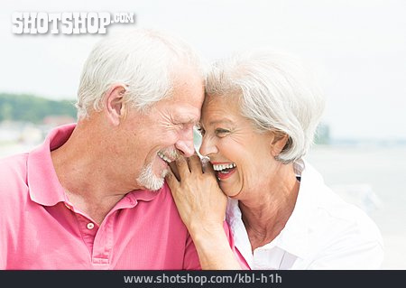 
                Senior, Glücklich, Verliebt, Seniorenpaar                   