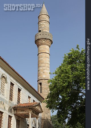 
                Moschee, Minarett, Kos, Defterdar-moschee                   