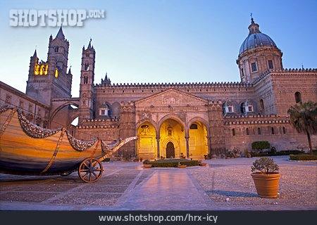 
                Kathedrale, Kutsche, Palermo                   