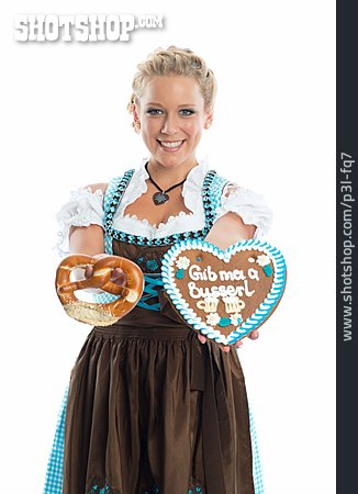 
                Junge Frau, Oktoberfest, Bayern, Bayrisch                   