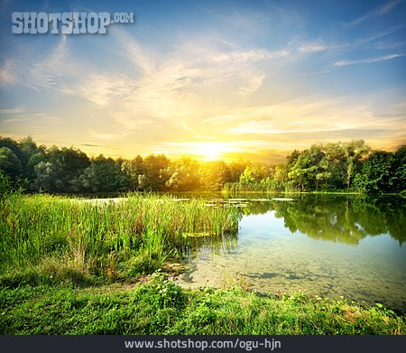 
                Landschaft, Natur, See, Siwerskyj Donez                   