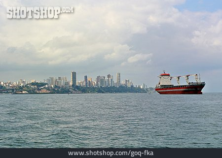 
                Frachtschiff, Brasilien, Salvador Da Bahia                   